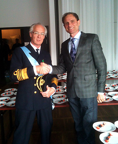 Peter Walbeck och jag p&aring; ett jobb i Helsingborg.